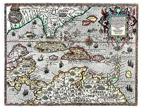 Caraibi : mappa